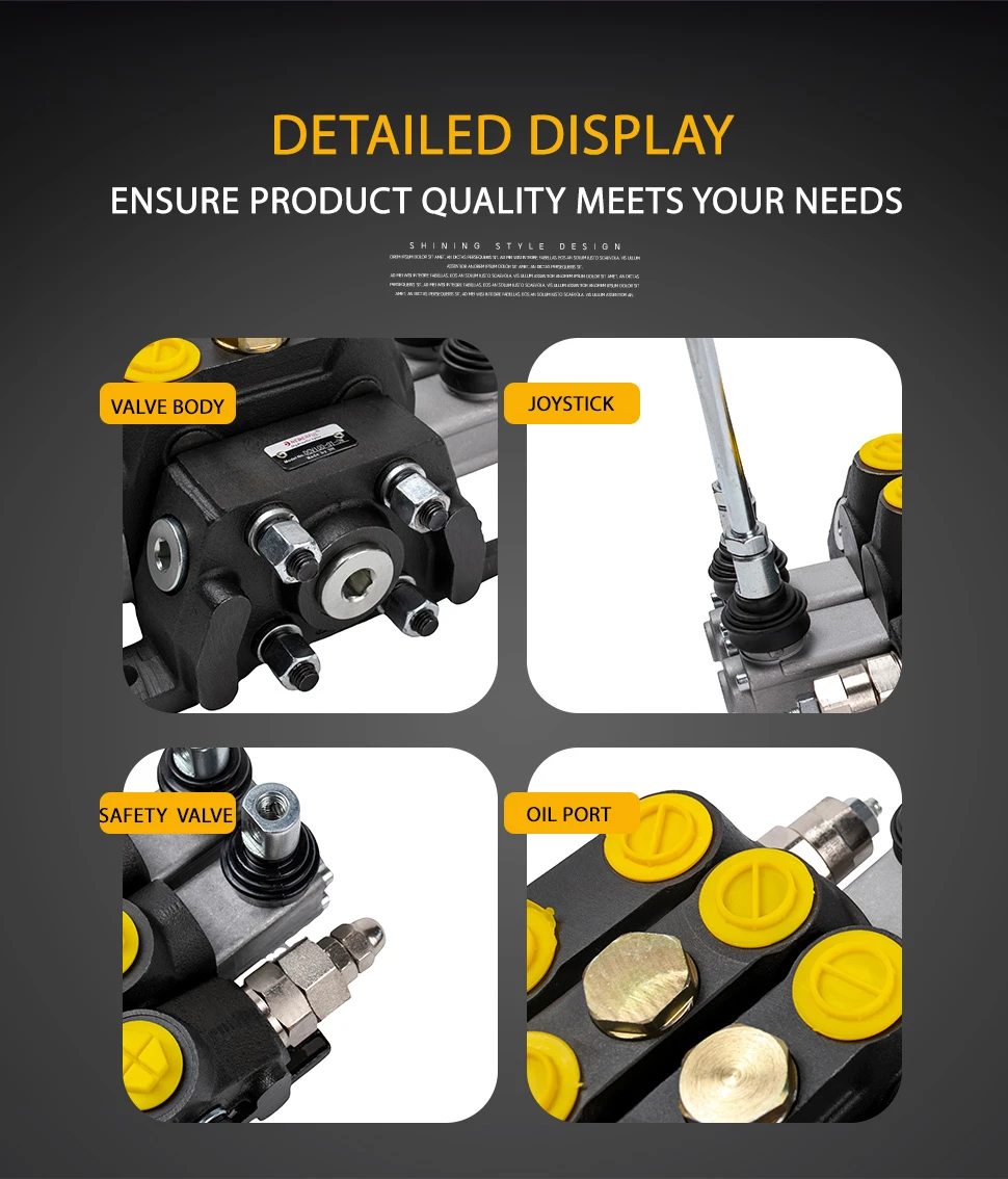 DCV100 hydraulic control valve DCV100 hydraulic control valve